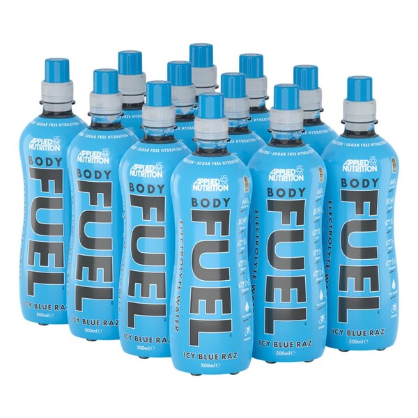 Bodyfuel Electrolyte & Vitamin Water, Icy Blue Raz, 12 x 500 ml, Applied Nutrition - Vitax.ro
