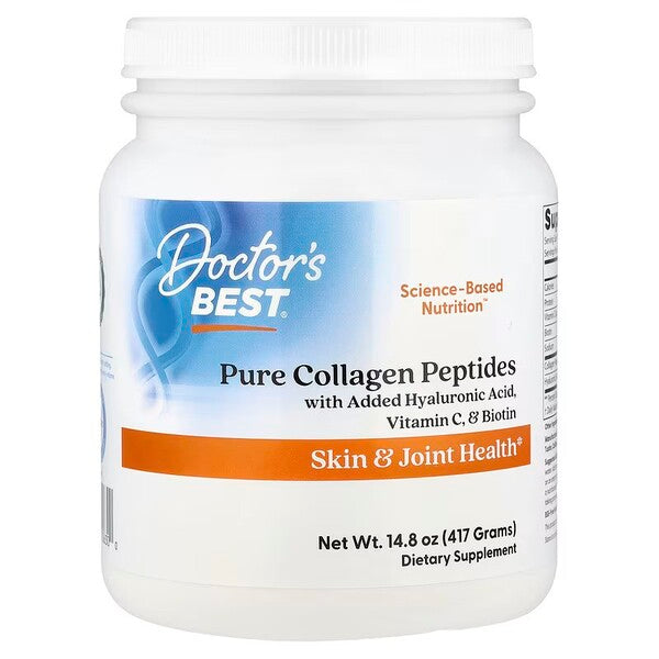 Pure Collagen Peptides, 417g, Doctor's Best - Vitax.ro