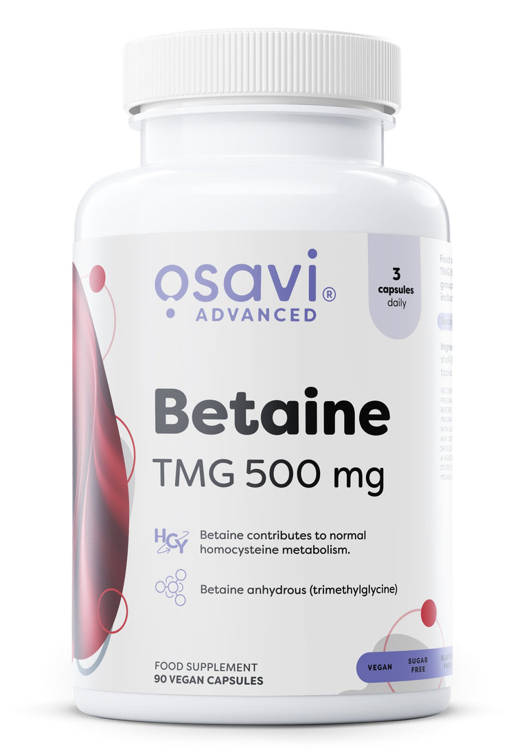 Betaine, TMG 500mg - 90 vegan caps - Vitax.ro