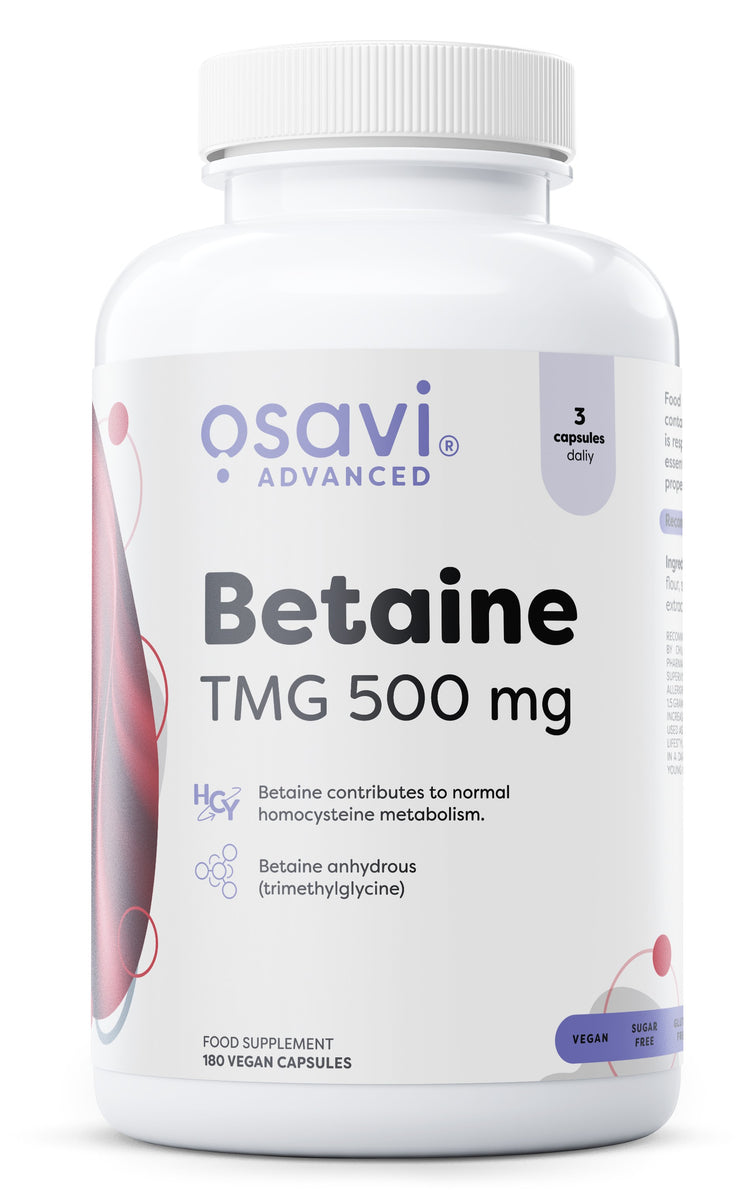 Betaine, TMG 500mg - 180 vegan caps - Vitax.ro