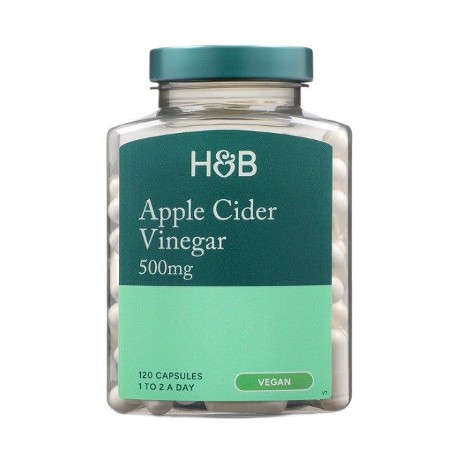 Apple Cider Vinegar, 500mg, 120 vcaps, Holland & Barrett - Vitax.ro