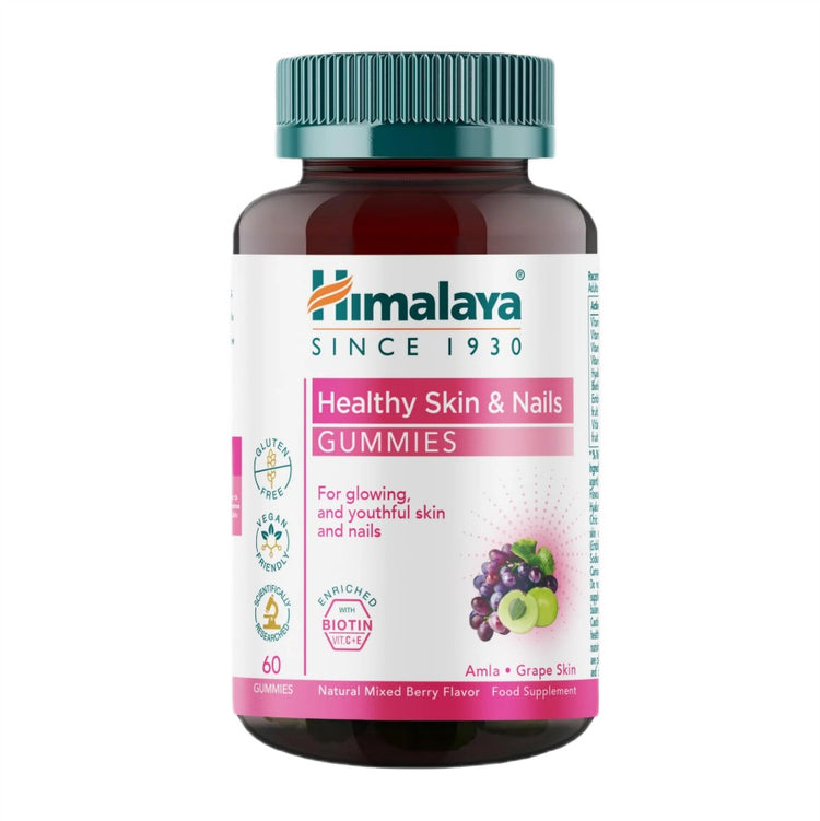 Healthy Skin & Nails Gummies, Natural Mixed Berry, 60 gummies, Himalaya Herbal - Vitax.ro
