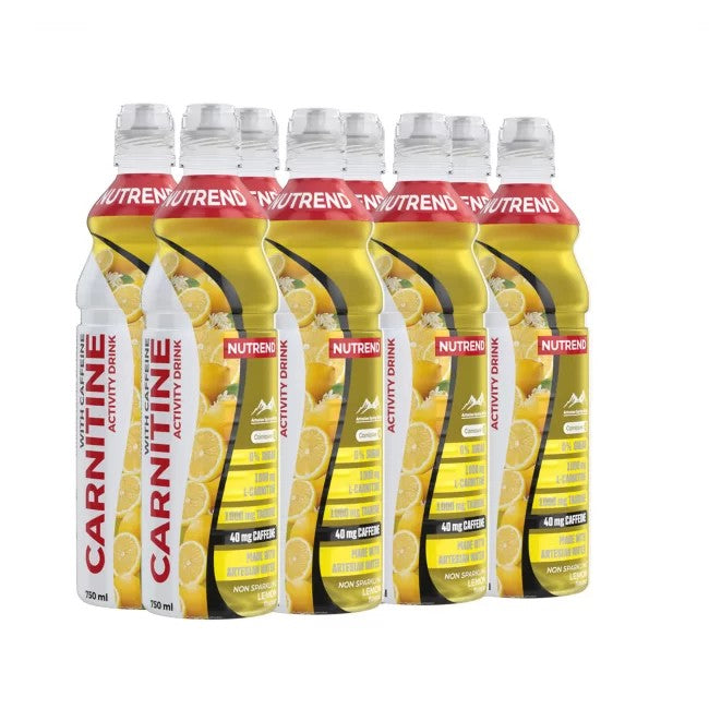 Carnitine Activity Drink with Caffeine, Non Sparkling Lemon, 8 x 750 ml, Nutrend