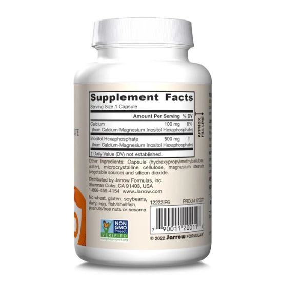 IP6 500mg, 120 Capsule Vegetale, Jarrow Formulas
