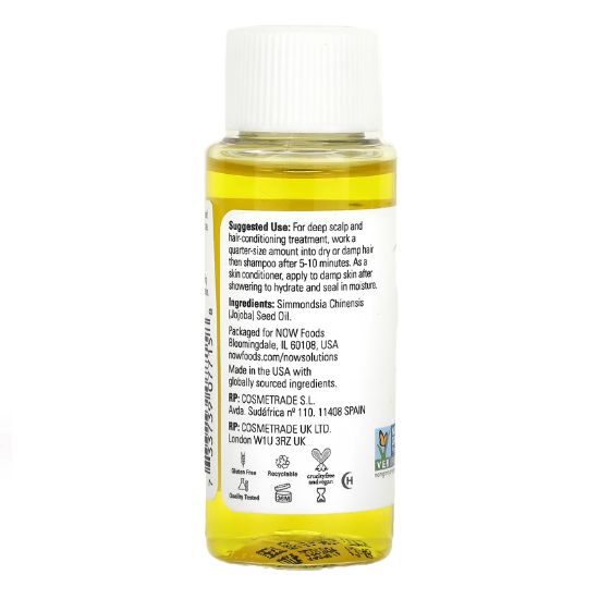 Jojoba Oil, 100% Pure, 30 ml, NOW Foods - Vitax.ro