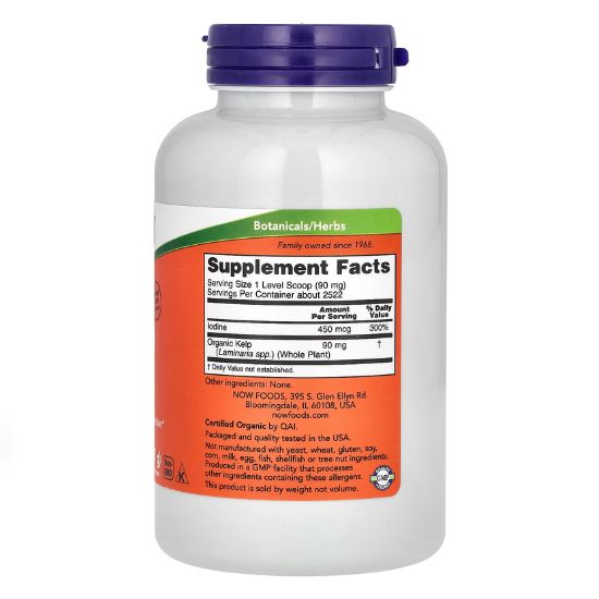 Kelp, Pure Powder, 227g, NOW Foods - Vitax.ro