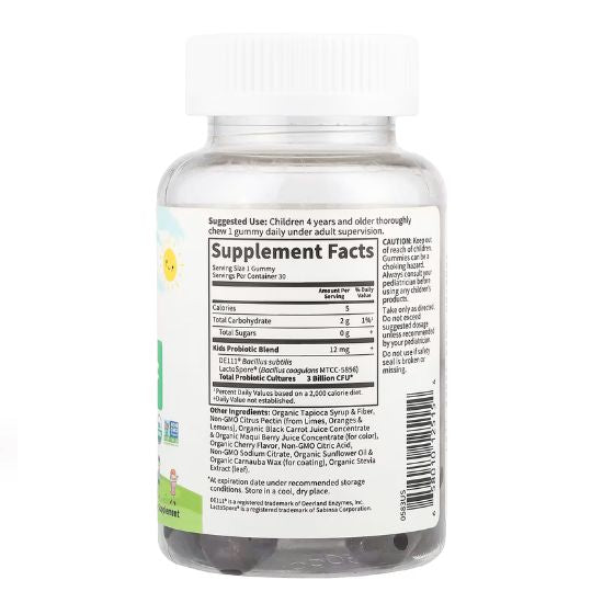 Kids Probiotic, 3 Billion CFU (Cherry), 30 gummies, Garden of Life - Vitax.ro