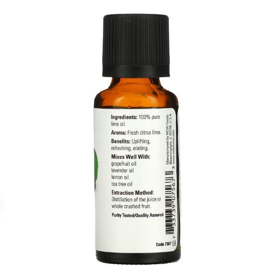 Essential Oil, Lime Oil, 30 ml, NOW Foods - Vitax.ro