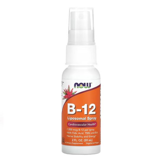 Vitamin B-12, Liposomal Spray, 59 ml, NOW Foods - Vitax.ro