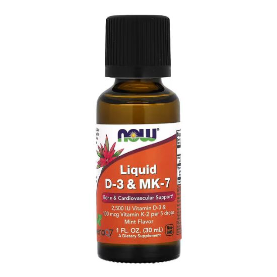 Liquid D-3 & MK-7, 30 ml, NOW Foods - Vitax.ro