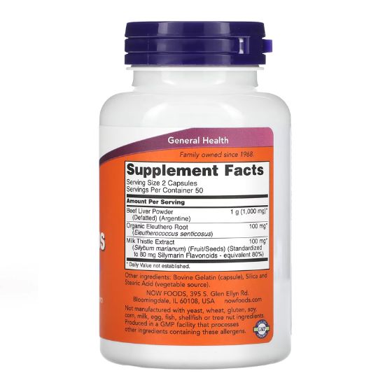 Liver Caps, 100 caps, NOW Foods - Vitax.ro