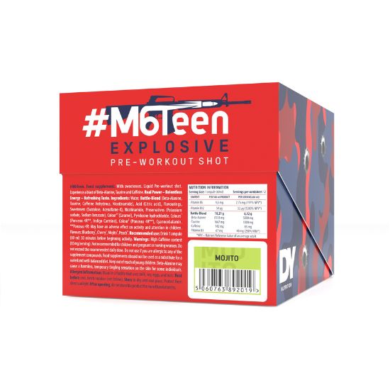 #M6Teen Explosive Pre-Workout Shot, Mojito - 12 x 60ml, Dorian Yates - Vitax.ro
