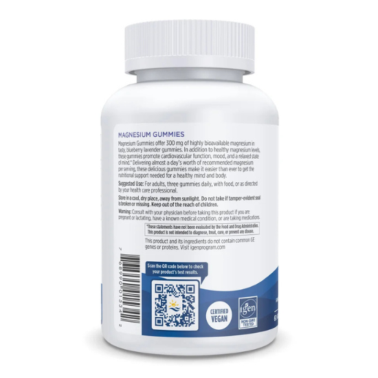 Magnesium Gummies, Blueberry Lavender, 60 gummies, Nordic Naturals - Vitax.ro