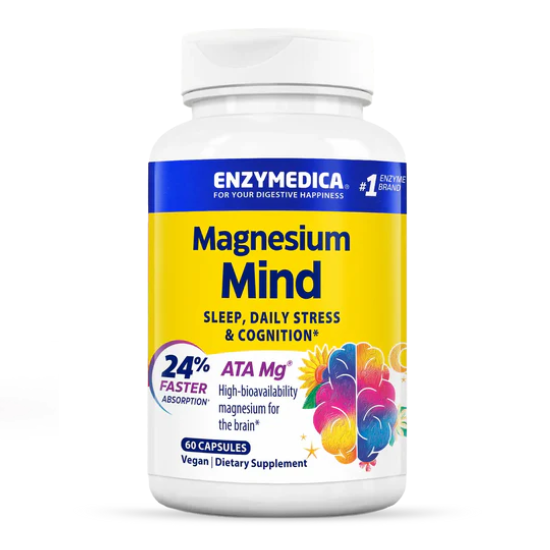 Magnesium Mind, 60 caps, Enzymedica - Vitax.ro