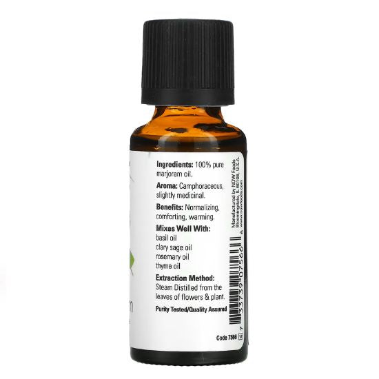 Essential Oil, Marjoram Oil, 30 ml, NOW Foods - Vitax.ro