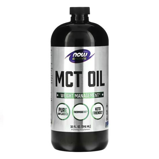 MCT Oil, Pure Liquid, 946 ml, NOW Foods - Vitax.ro
