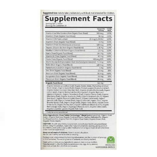 Mykind Organics Men's Once Daily, 30 vegan tabs, Garden of Life - Vitax.ro