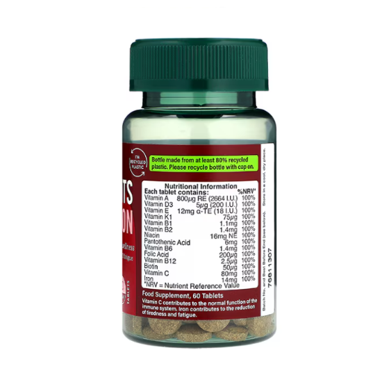 Multivits & Iron, 60 tablets, Holland & Barrett - Vitax.ro