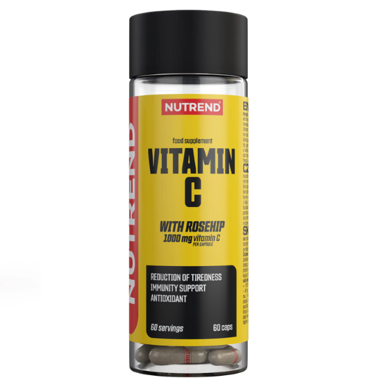 Vitamin C with Rosehip, 60 caps, Nutrend - Vitax.ro