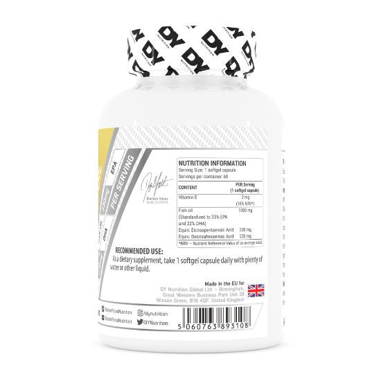 Omega 3 Fish Oil, 60 softgels, Dorian Yates - Vitax.ro