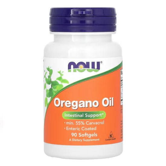 Oregano Oil, Enteric, 90 softgels, NOW Foods - Vitax.ro