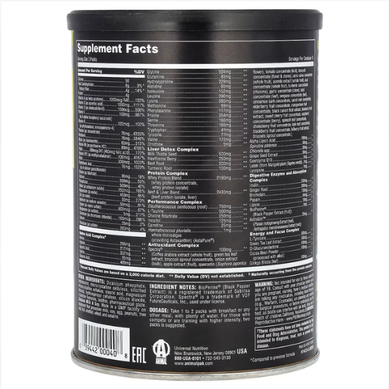 Animal Pak, Packs, 30 packs, Universal Nutrition - Vitax.ro