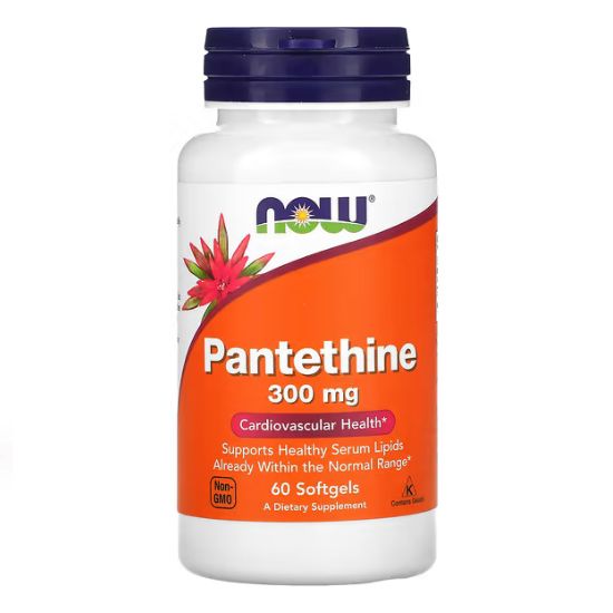 Pantethine, 300mg, 60 softgels, NOW Foods - Vitax.ro