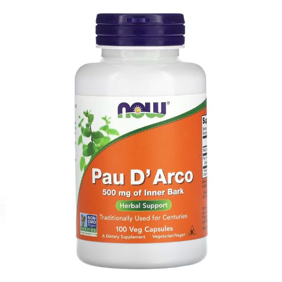 Pau D'Arco, 500mg, 100 vcaps, NOW Foods - Vitax.ro