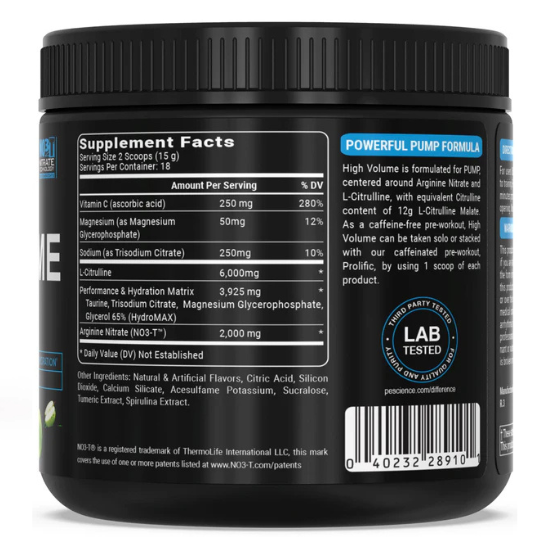High Volume, Sour Green Apple, 270g, PEScience - Vitax.ro