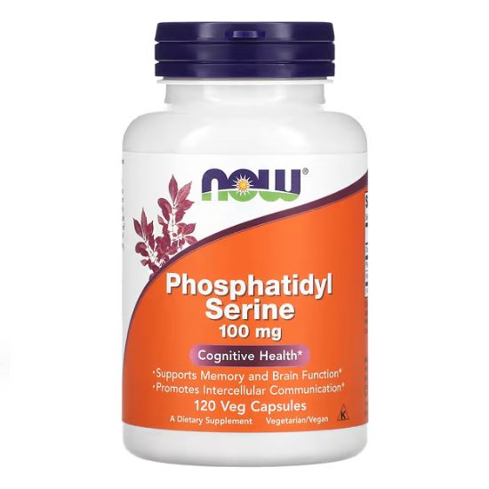 Phosphatidyl Serine, 100mg, 120 vcaps, NOW Foods - Vitax.ro