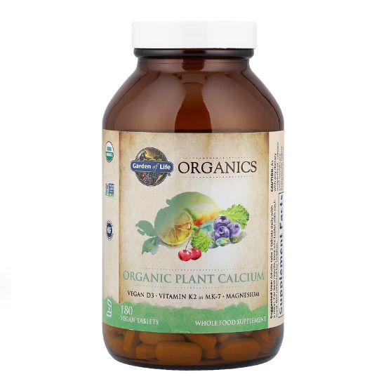 Mykind Organics Plant Calcium, 180 vcaps, Garden of Life - Vitax.ro
