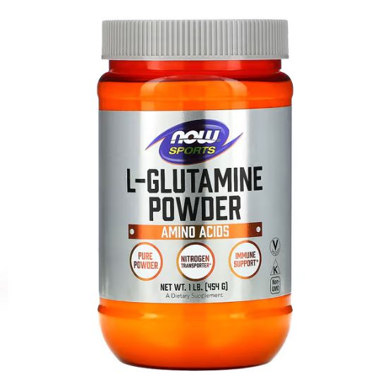 L-Glutamine, 5000mg (Powder), 454g, NOW Foods - Vitax.ro
