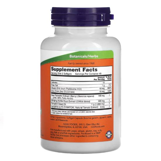 Prostate Support, 90 softgels, NOW Foods - Vitax.ro