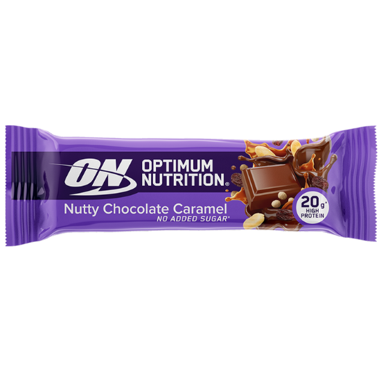 Protein Bar, Nutty Chocolate Caramel, 10 bars, Optimum Nutrition - Vitax.ro