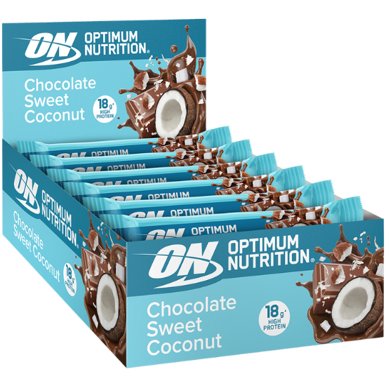 Protein Bar, Chocolate Sweet Coconut, 10 bars, Optimum Nutrition - Vitax.ro