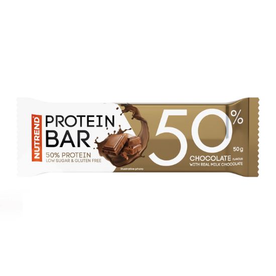 Protein Bar 50, Chocolate, 30 x 50 g, Nutrend - Vitax.ro