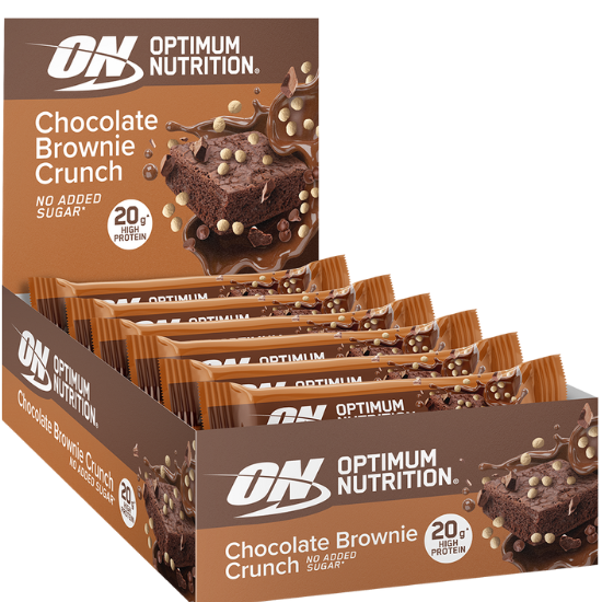 Protein Bar, Chocolate Brownie Crunch, 10 bars, Optimum Nutrition - Vitax.ro