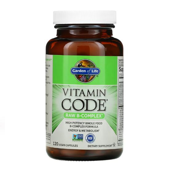 Vitamin Code Raw B-Complex, 120 vegan caps, Garden of Life - Vitax.ro