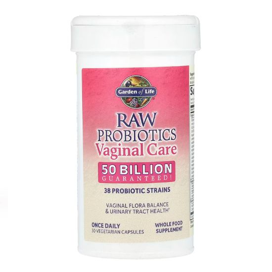 Raw Probiotics Vaginal Care (Shelf-Stable), 30 vcaps, Garden of Life - Vitax.ro