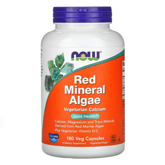 Red Mineral Algae, 180 vcaps, NOW Foods - Vitax.ro