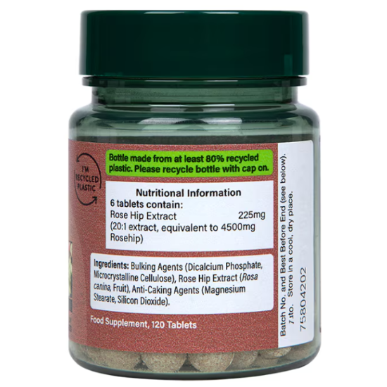 Rose Hip, 4500mg, 120 tablets, Holland & Barrett - Vitax.ro