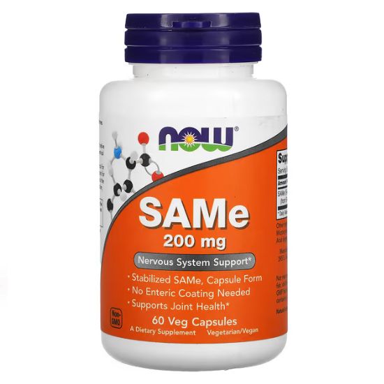SAMe, 200mg, 60 vcaps, NOW Foods - Vitax.ro
