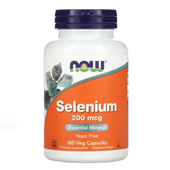 Selenium, 200mcg, 180 vcaps, NOW Foods - Vitax.ro