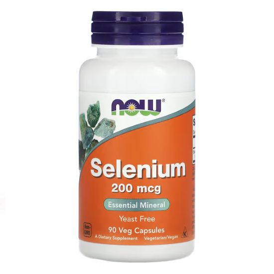 Selenium, 200mcg, 90 vcaps, NOW Foods - Vitax.ro