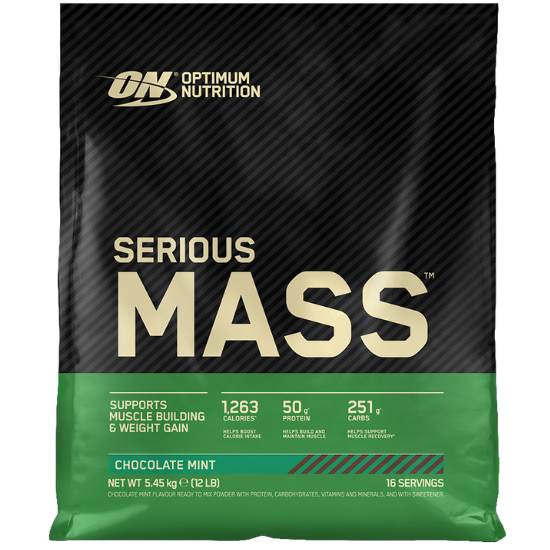 Serious Mass, Chocolate Mint, 5450g, Optimum Nutrition - Vitax.ro