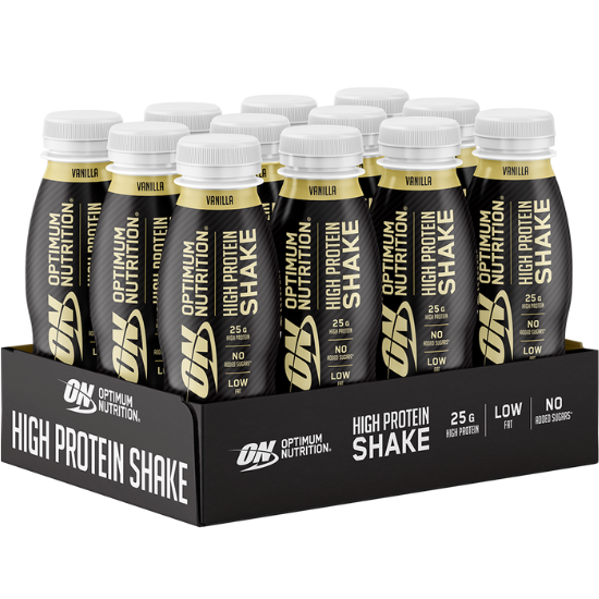 High Protein Shake, Vanilla, 12 x 330 ml, Optimum Nutrition - Vitax.ro