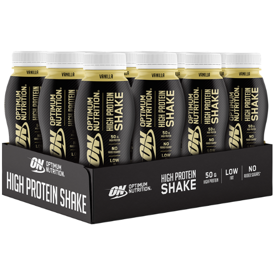 High Protein Shake, Vanilla, 12 x 500 ml, Optimum Nutrition - Vitax.ro