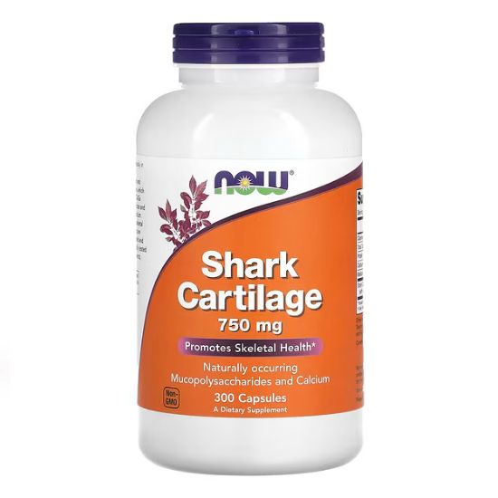 Shark Cartilage, 750mg, 300 caps, NOW Foods - Vitax.ro