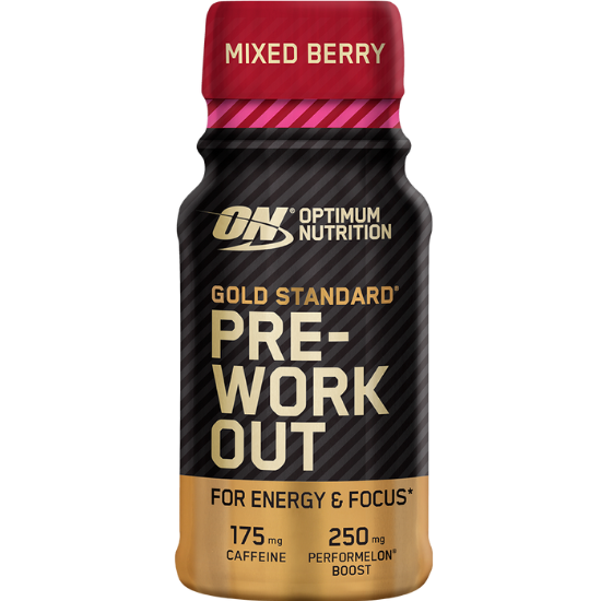 Gold Standard Pre-workout Shot, Mixed Berry, 12 x 60 ml, Optimum Nutrition - Vitax.ro