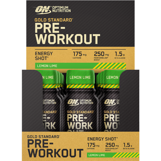 Gold Standard Pre-workout Shot, Lemon Lime, 12 x 60 ml, Optimum Nutrition - Vitax.ro